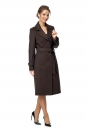 Женское пальто из текстиля с воротником 8008361