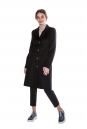 Женское пальто из текстиля с воротником 8011548