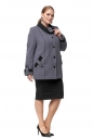Женское пальто из текстиля с воротником 8012091