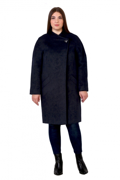 Женское пальто из текстиля с воротником 8012511