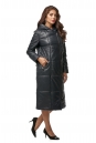 Женское кожаное пальто из натуральной кожи с капюшоном 8013016-2
