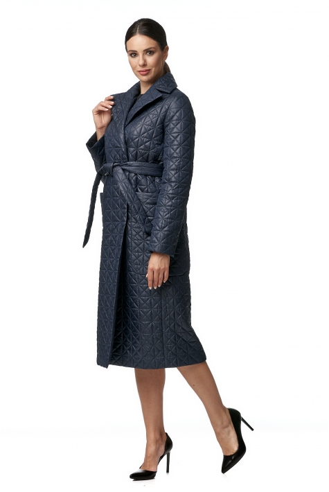 Женское пальто из текстиля с воротником 8013847