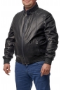 Мужская кожаная куртка из натуральной кожи с воротником 8014319-2