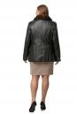 Женская кожаная куртка из натуральной кожи с воротником, отделка норка 8014731-3
