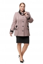 Женское пальто из текстиля с воротником 8015893