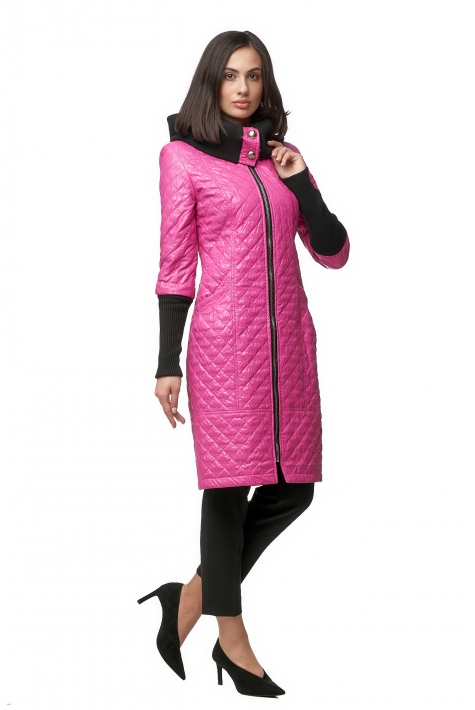 Женское пальто из текстиля с капюшоном 8015967