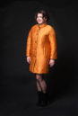 Женское пальто из текстиля с воротником 8015970-2