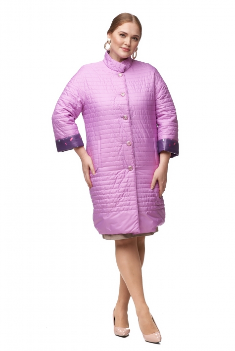Женское пальто из текстиля с воротником 8015974