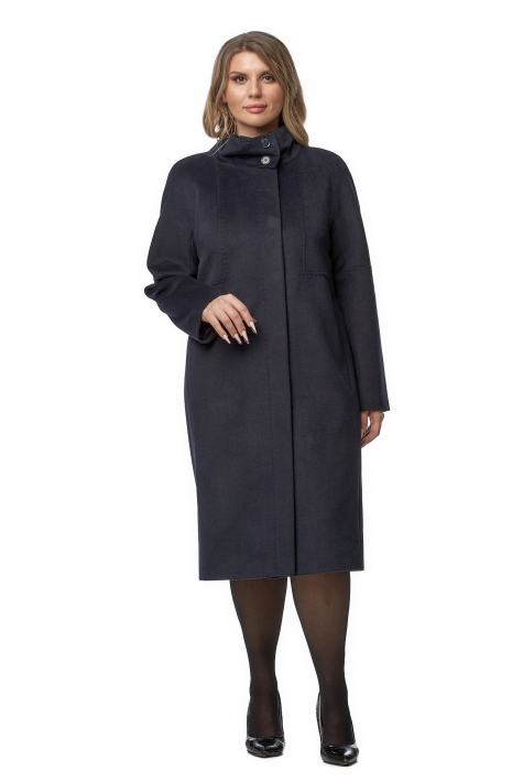Женское пальто из текстиля с воротником 8019081