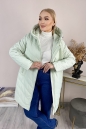 Женское пальто из текстиля с капюшоном 8024073-3