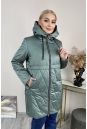 Женское пальто из текстиля с капюшоном 8024091