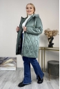 Женское пальто из текстиля с капюшоном 8024091-4