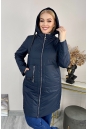 Женское пальто из текстиля с капюшоном 8024106-2
