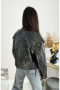 Женская кожаная куртка из натуральной кожи с воротником 8024135-5